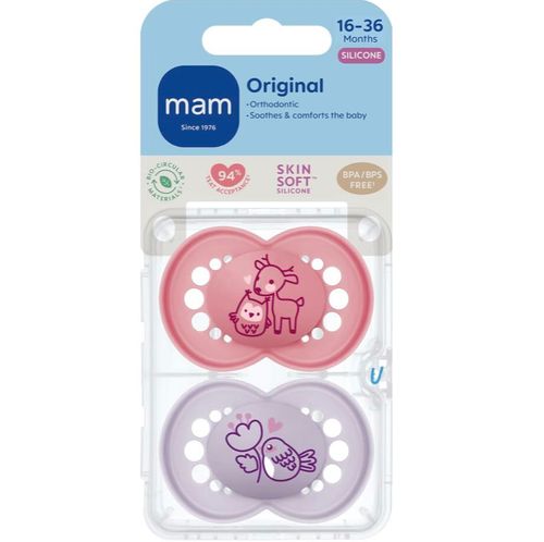 Mam Original Smokk Rosa 16-36 Mnd 2 stk