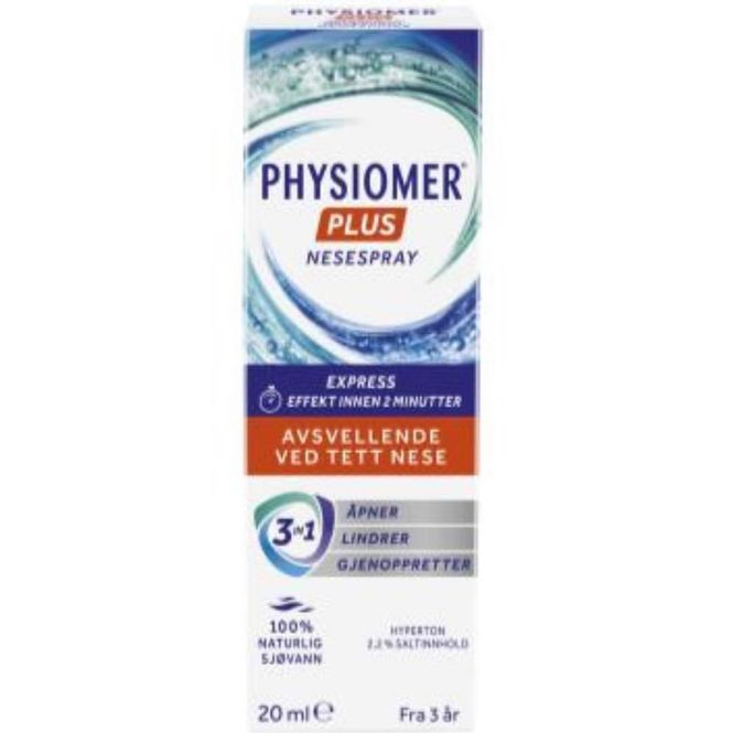 Hovedbilde Physiomer Nesespray Plus Express 2,2% 20 ml