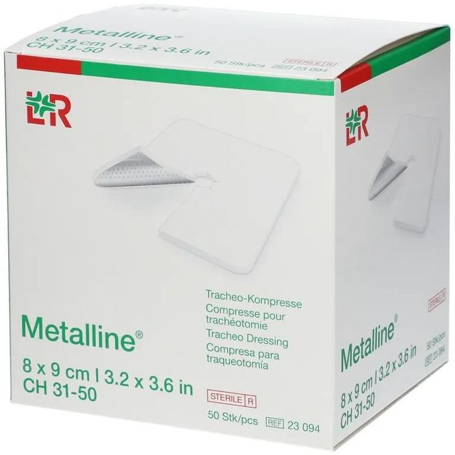 Hovedbilde Metalline Tracheo Kompresser 8 x 9 cm 50 stk 