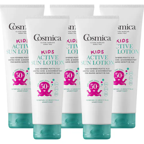 Cosmica Kids Sun Lotion SPF50+ Familiepakke - 5 x 250 ml