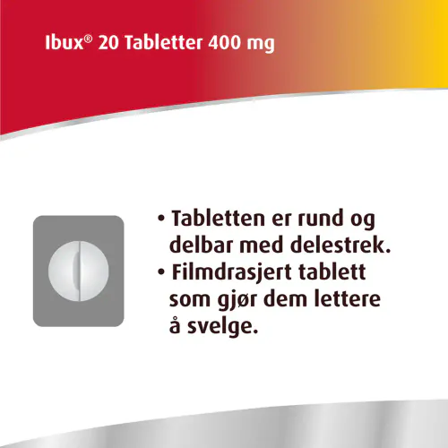 Ibux Tabletter 400 mg 20 stk