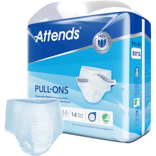 Attends Pull-Ons 8 XL Buksebleier 14 stk