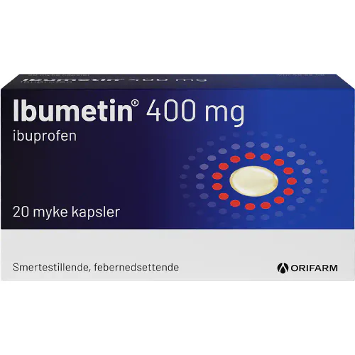 Ibumetin 400 mg Kapsler 20 stk