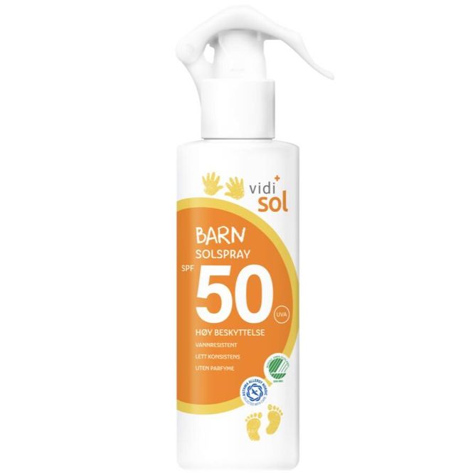 Hovedbilde Vidi Solspray Barn SPF50 200 ml
