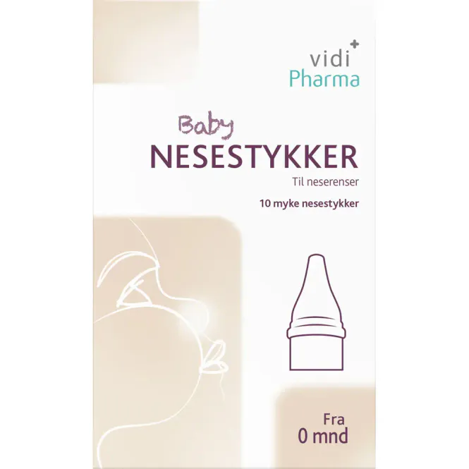 Hovedbilde Vidi Pharma Baby Nesestykker Til Neserenser 10 stk