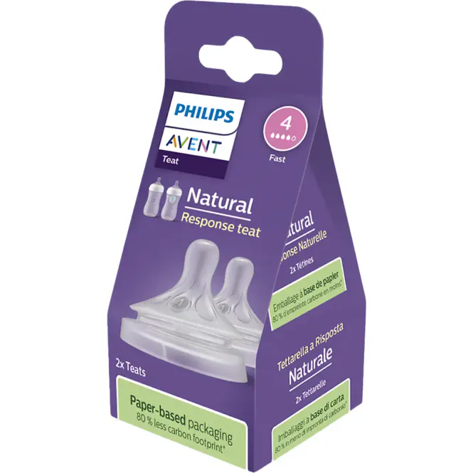 Hovedbilde Avent Natural Response Flaskesmokk Flow 3m+ 2 stk