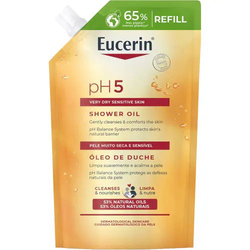 Eucerin pH5 Shower Oil Refill m/Parfyme 400 ml