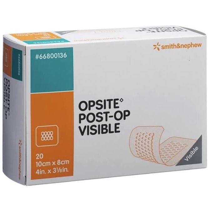 Hovedbilde Opsite Post-Op Visible Skumbandasje 10x8 cm 20 stk