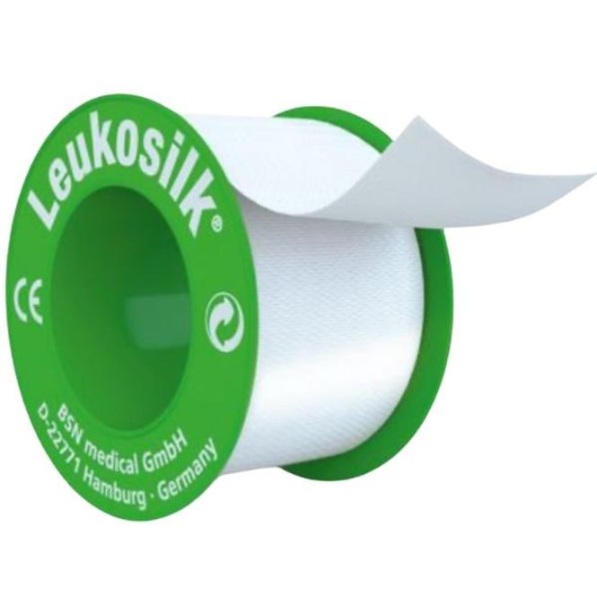 Hovedbilde Leukosilk Silketape 5cm x 5m 1 stk