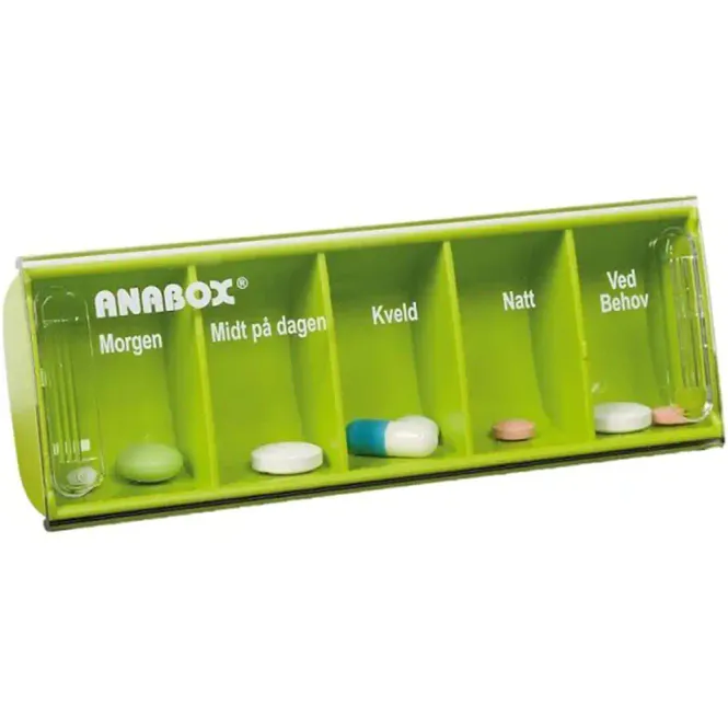 Hovedbilde Anabox Dagsdosett Limegrønn 1 stk