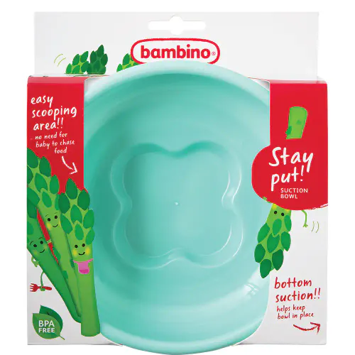 Bambino Stay Put Bowl Mint 1 stk