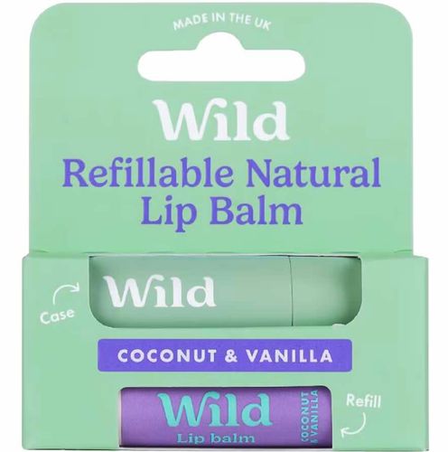 Wild Lip Balm Coconut & Vanilla Sage Leppepomade Startpakke 1 sett