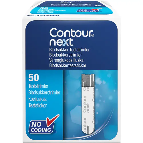 Contour Next Blodsukkerstrimler 50 stk