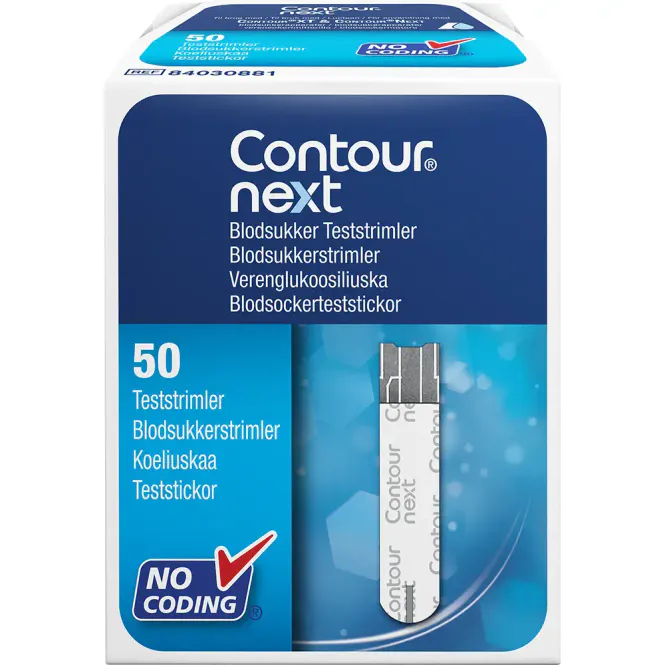 Hovedbilde Contour Next Blodsukkerstrimler 50 stk