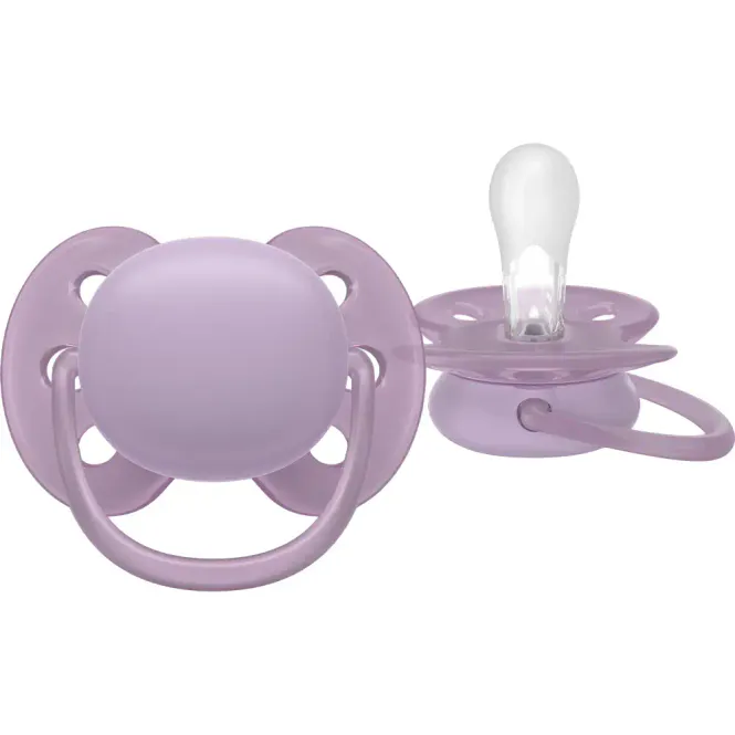 Hovedbilde Avent Ultra Soft Narresmokk 6-18m Lilla/Rosa 2 stk