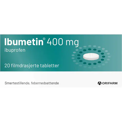 Ibumetin 400 mg Tabletter 20 stk