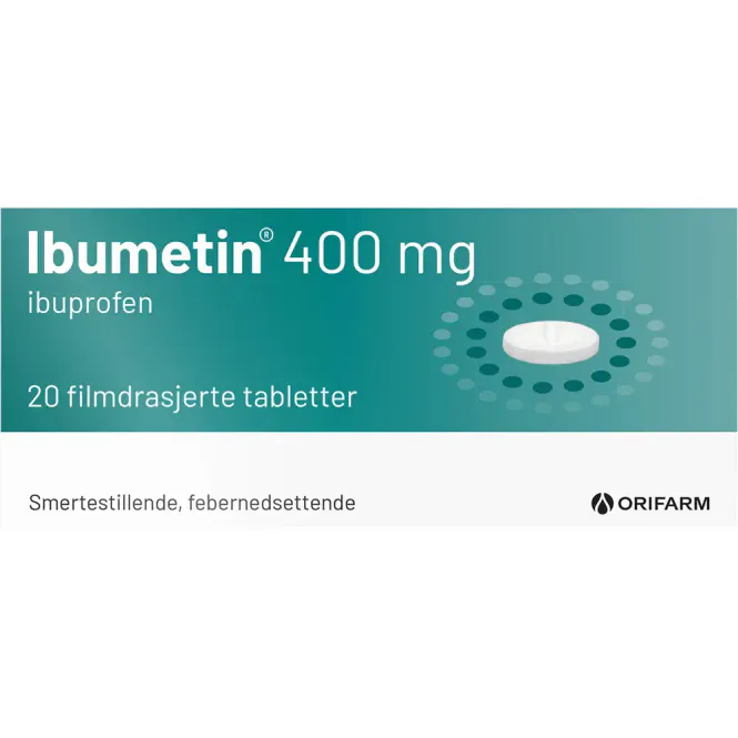 Hovedbilde Ibumetin 400 mg Tabletter 20 stk