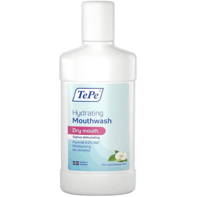 Hovedbilde TePe Hydrating Mouth Wash Apple/Mild Peppermint 500 ml