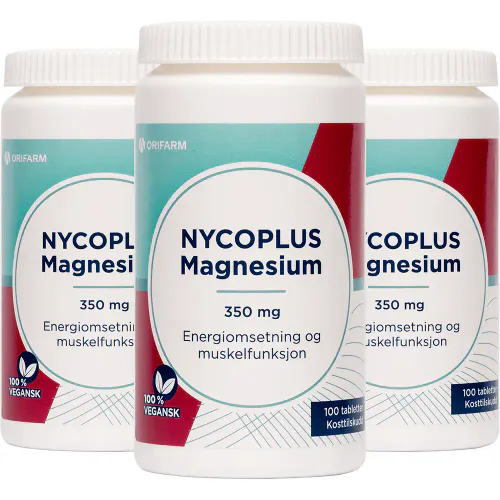 Nycoplus Magnesium 350 mg Megapack - 3 x 100 tabletter