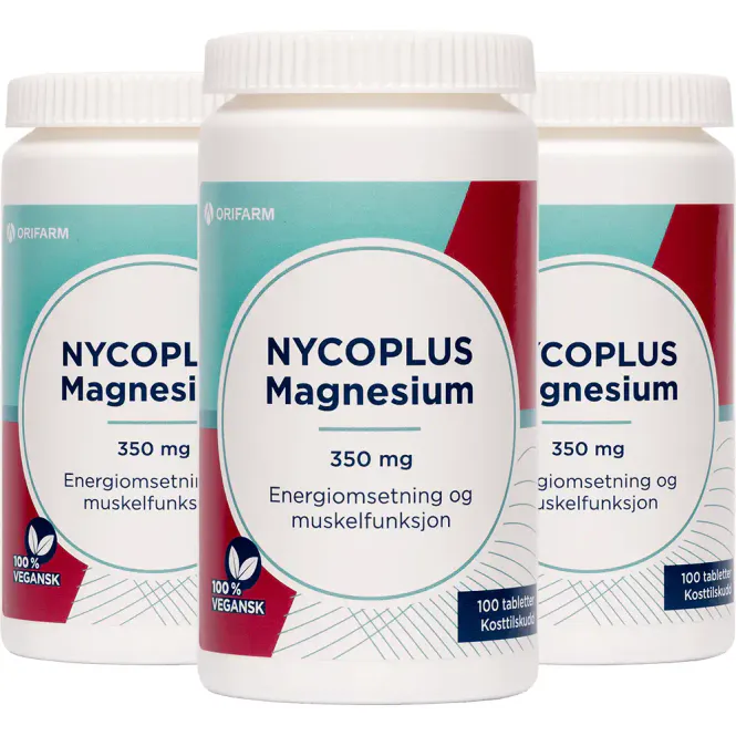 Hovedbilde Nycoplus Magnesium 350 mg Megapack - 3 x 100 tabletter