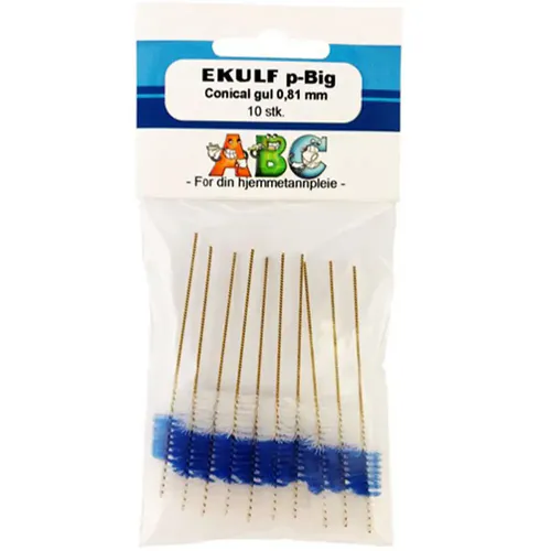 Ekulf P-Big Conical 0,81 mm Gul 10 stk
