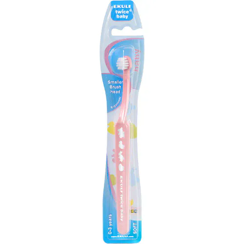 Ekulf Twice Baby Tannbørste Soft 0-3 år 1 stk