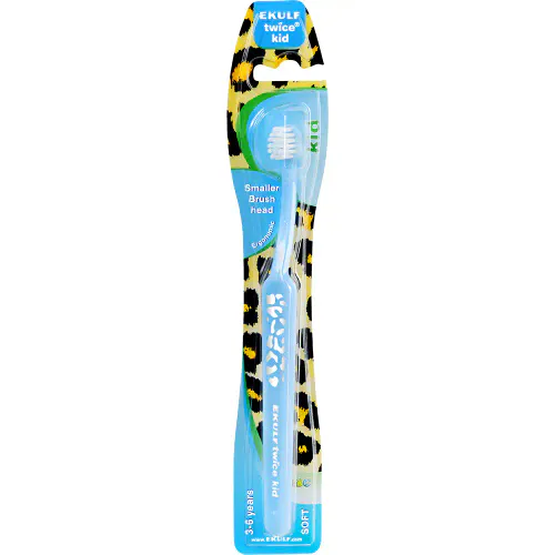Ekulf Twice Kid Soft Tannbørste 3-6 år 1 stk