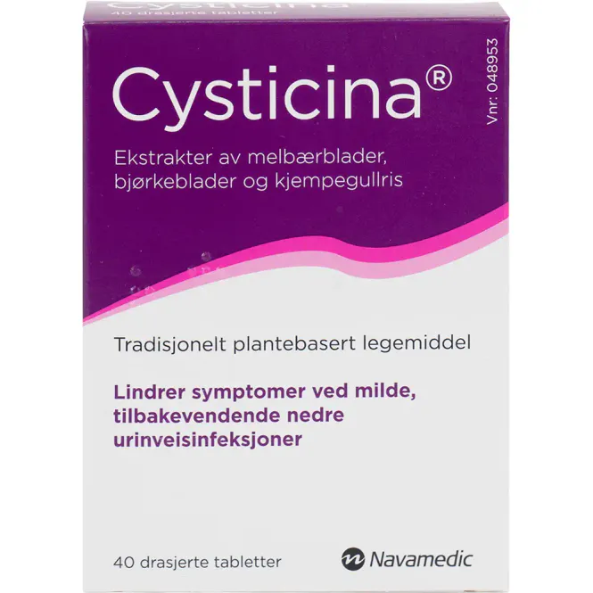 Hovedbilde Cysticina Tabletter 40 stk