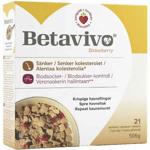 Betavivo Sprø Havreflak Jordbær 506 g