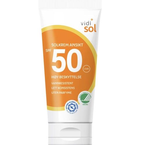 Vidi Solkrem Ansikt SPF50 50 ml