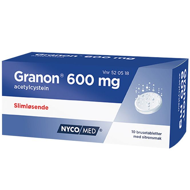 Hovedbilde Granon 600 mg Brusetabletter 10 stk