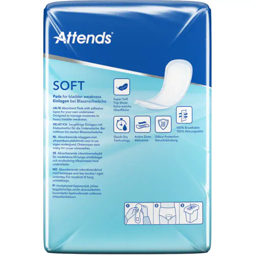 Attends Soft 6 Pads 38 stk