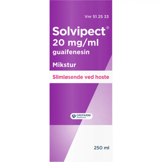 Hovedbilde Solvipect 20 mg/ml Hostemikstur 250 ml