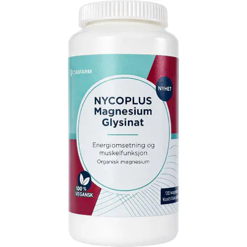 Nycoplus Magnesium Glysinat Kapsler 120 stk