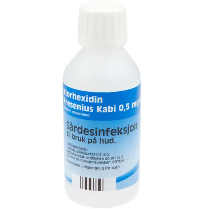 Hovedbilde Klorhexidin Liniment 0,5 mg/ml 250 ml