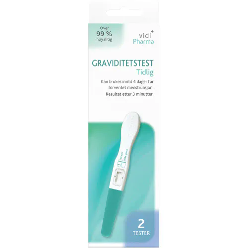 Vidi Pharma Graviditetstest Tidlig 2 stk