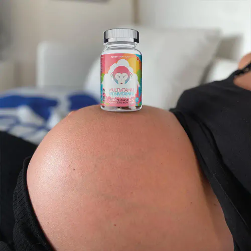 Monkids Multivitamin Gravid Blodappelsin 60 stk  