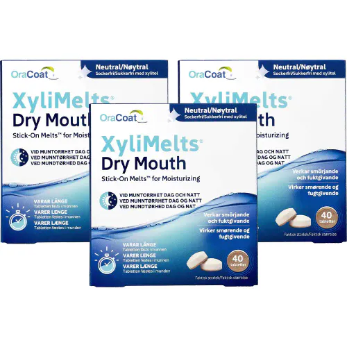 XyliMelts Nøytral Megapack - 3 x 40 tabletter