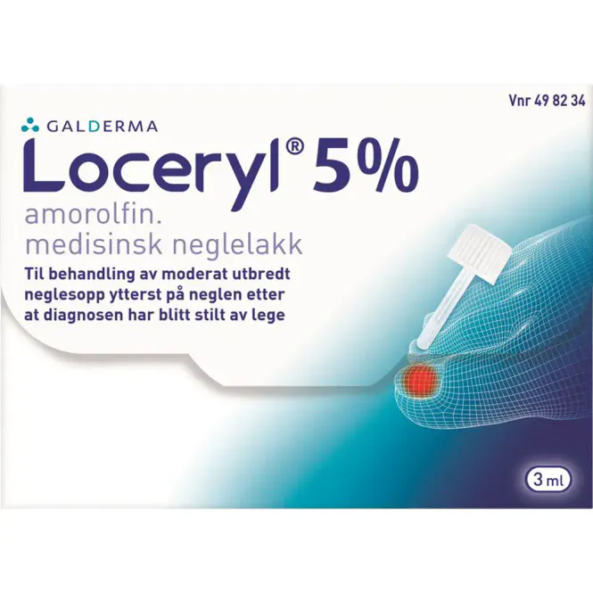 Hovedbilde Loceryl 5% Medisinsk Neglelakk 3 ml