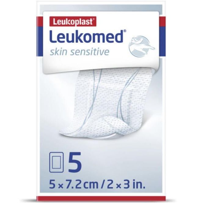 Hovedbilde Leukomed Skin Sensitive Sårbandasje 5 x 7,2cm 5 stk