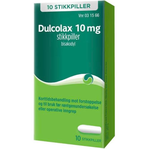 Dulcolax 10 mg Stikkpiller 10 stk