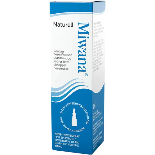 Miwana Nesespray 0,9% Naturell 30 ml