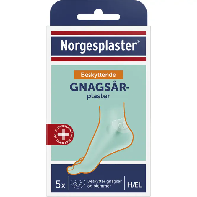 Hovedbilde Norgesplaster Gnagsårplaster Hæl 5 stk