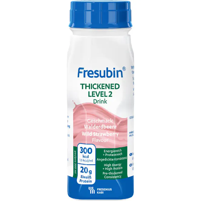 Hovedbilde Fresubin Thickened Level 2 Markjordbær 4 x 200 ml