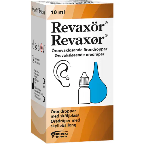 Revaxør Øredråper m/Skylleballong 10 ml