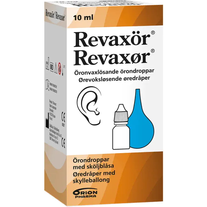 Hovedbilde Revaxør Øredråper m/Skylleballong 10 ml