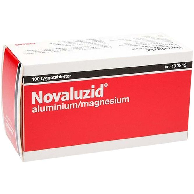 Hovedbilde Novaluzid Tyggetabletter Peppermyntesmak 100 stk