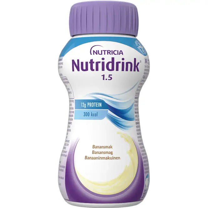 Hovedbilde Nutridrink Næringsdrikk Banan 4 x 200 ml