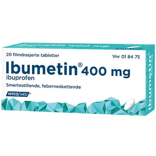 Ibumetin Tabletter 400 mg 20 stk