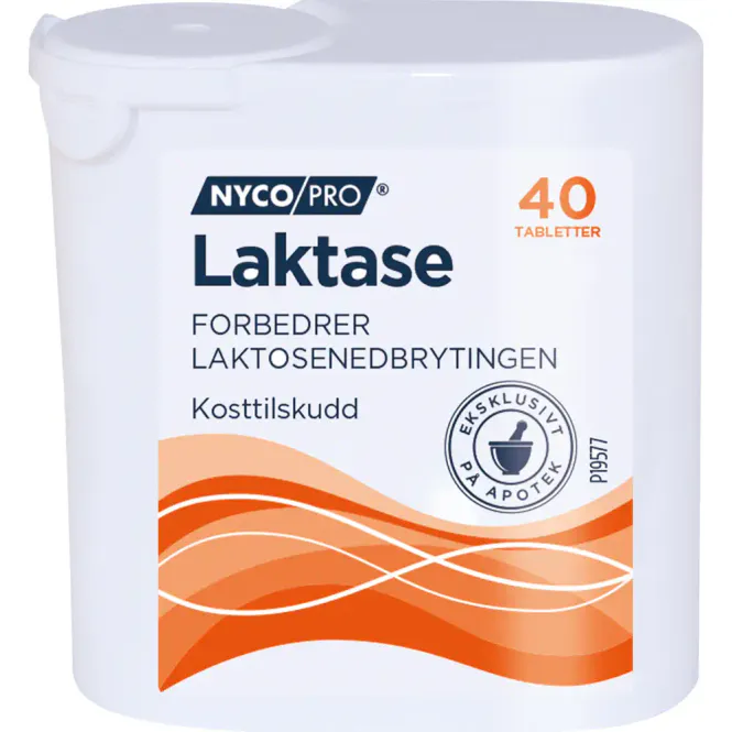 Hovedbilde Nycopro Laktase Tabletter Pocket 40 stk